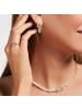 Thomas Sabo Kette Glieder Und Perlen Silber in silber, weiß