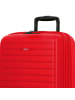 Jump Striper 4 Rollen Kabinentrolley 55 cm mit Dehnfalte in red