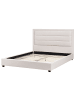 Beliani Doppelbett ROUEN in Beige/Schwarz - (W) 166 x (H) 112 x (L) 213 cm