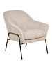 Beliani Sessel VEDDIGE in Beige/Schwarz - (W) 74 x (H) 85 x (L) 82 cm