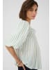 CULTURE Kurzarm-Bluse CUantomine Feminine in Blue/white stripe