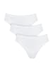 Sloggi Baumwolle, Single-Jersey Slip 3er-Pack 24/7 Cotton Lace in weiß