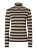 More & More schmales, gestreiftes Rollkragenshirt in regular stripes jersey softbrass marine