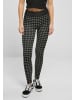 Urban Classics Urban Classics Damen Ladies Seamless Heritage Leggings in blackhoundstooth