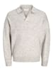 Jack & Jones Gestricktes Polo in Light Grey Melange