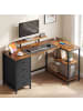 VASAGLE Computertisch Barnet in Braun - (B)140 x (H)90 x (T)80 cm