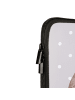 Mr. & Mrs. Panda Laptop Tasche Otter Umarmen mit Spruch in Grau Pastell