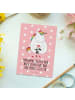 Mr. & Mrs. Panda Wanddeko Einhorn Traurig mit Spruch in Rot Pastell