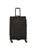 D&N Travel Line 9704 4 Rollen Trolley M 68 cm mit Dehnfalte black
