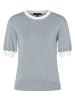 More & More Kurzarmpullover in fine grey