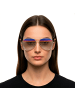 Salvatore Ferragamo Sonnenbrille in Gold