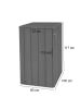MCW 1er-/2er-WPC-Mülltonnenverkleidung J28, Braun