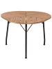 Beliani Esstisch VARENNA in Braun/Schwarz - (W) 103 x (H) 74 x (L) 106 cm