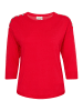 Fransa Strickpullover halbarm FRZUBASIC Baggy fit in Poinsettia