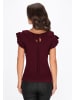 faina Women Sweater in burgundy