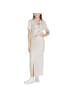 JACQUELINE de YONG Zweifarbig Beige Viskose Langer Rock