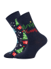 ewers 2er-Set Socken Merry Xmas in blau