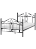 Beliani 2-tlg Doppelbett ANTLIA in Schwarz