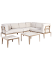 Beliani 5-tlg Lounge Set RIMA III in Beige linksseitig