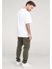 behype Cargo-Hose - BHMATOLA als Freizeithose mit Seitentaschen Jogger-Hose Jeanshose Stoffhose in Khaki