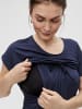 mama licious Umstands Kleid Kurzarm Dress Schwangerschaft Still Mode MLALISON in Navy