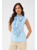SAINT TROPEZ Ärmellose Bluse TilliSZ Gerade Passform in Cerulean