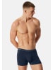 Schiesser Retro Short / Pant Cotton Flex in Weiß / blau