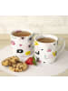 Geda Labels Tasse Love Pattern 2er Set in Rosa - 250 ml