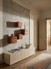 KADIMA DESIGN 4er Set Wandregale MUMBAI Massivholz Holzregal Landhaus-Stil