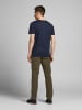 Jack & Jones Rundhals T-Shirt JJEJEANS Modern Art Jersey Shirt in Navy