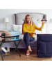 relaxdays Kofferständer Holz in Weiß - (B)66 x (H)54,5 x (T)44 cm