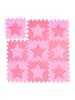 relaxdays 45x Puzzlematte Sterne in Rosa/ Pink