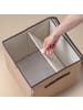 Lifeney Aufbewahrungsbox mit Deckel Braun, 33 x 33 x 33 cm
