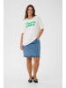 KAFFE curve T-Shirt kurzarm KCchari Loose fit in Chalk