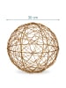 relaxdays LED Dekokugel in Gold - Ø 30 cm