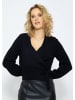 SASSYCLASSY Oversize Strick-Cardigan in Schwarz