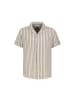 Eight2Nine Halbarmhemd in stripes: string beige-ivory white