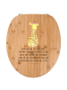Mr. & Mrs. Panda Toilettendeckel Giraffe Blumenkranz mit Spruch in Braun