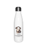 Mr. & Mrs. Panda Thermoskanne Hund Entspannen mit Spruch in Weiß