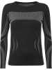 normani Unisex Thermounterhemd langarm in Schwarz/Grau