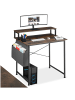 tectake Schreibtisch Thornton 120 x 60 x 110 cm, Industrial Holz dunkel, rustikal