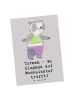 Mr. & Mrs. Panda Grußkarte Turnen Eleganz mit Spruch in Grau Pastell