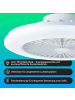 Brilliant LED-Deckenlampe mit Ventilator – Dimmbar, RGB & CCT Lichtsteuerung