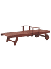 Beliani Gartenliege TOSCANA in Braun - (W) 64 x (H) 35 x (L) 196 cm
