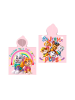Paw Patrol Paw Patrol Kinder Kapuzenponcho für zuhause und unterwegs 110x55 in Rosa