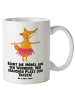 Mr. & Mrs. Panda Haferl Fuchs Ballerina mit Spruch in Weiß