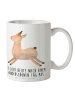 Mr. & Mrs. Panda Kaffeetasse Lama Springen mit Spruch in Weiß