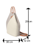 Kmisso Rucksack in Beige/Camel