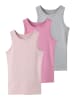 TWO SOON 3er-Pack Unterhemd in Grey Melange