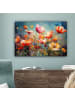 MuchoWow Leinwand bilder Bunte Blumen (BxH)